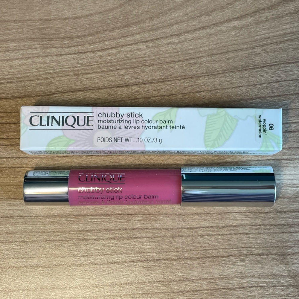 ⚡$6 with any Purchase⚡ Clinique Chubby Stick Lip Color Balm (Woppin’ Watermelon)